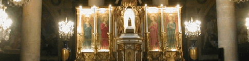 Altar der der Heiligen Elisabeth von Thüringen geweihten Kirche in Paris